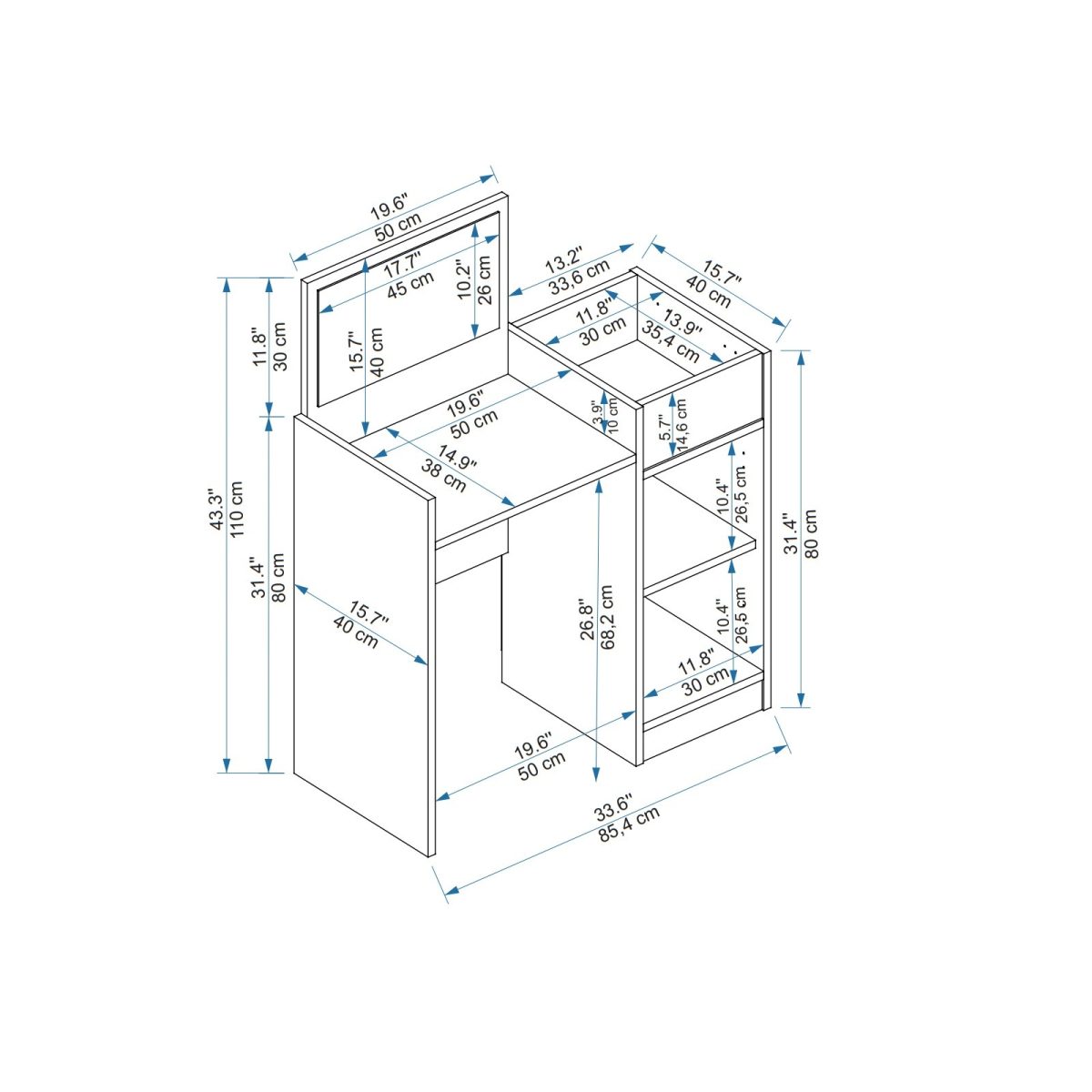 Sedef - Atlantic Pine, Anthracite – Шминкерница - Image 5