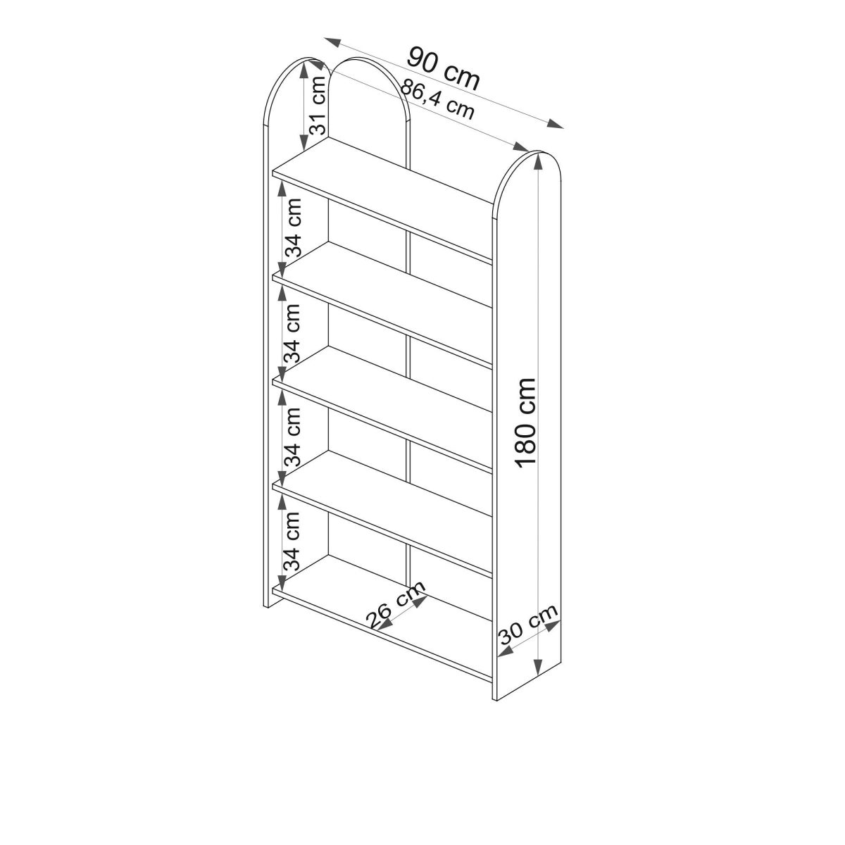 Mindy – Полица за книги - Image 8