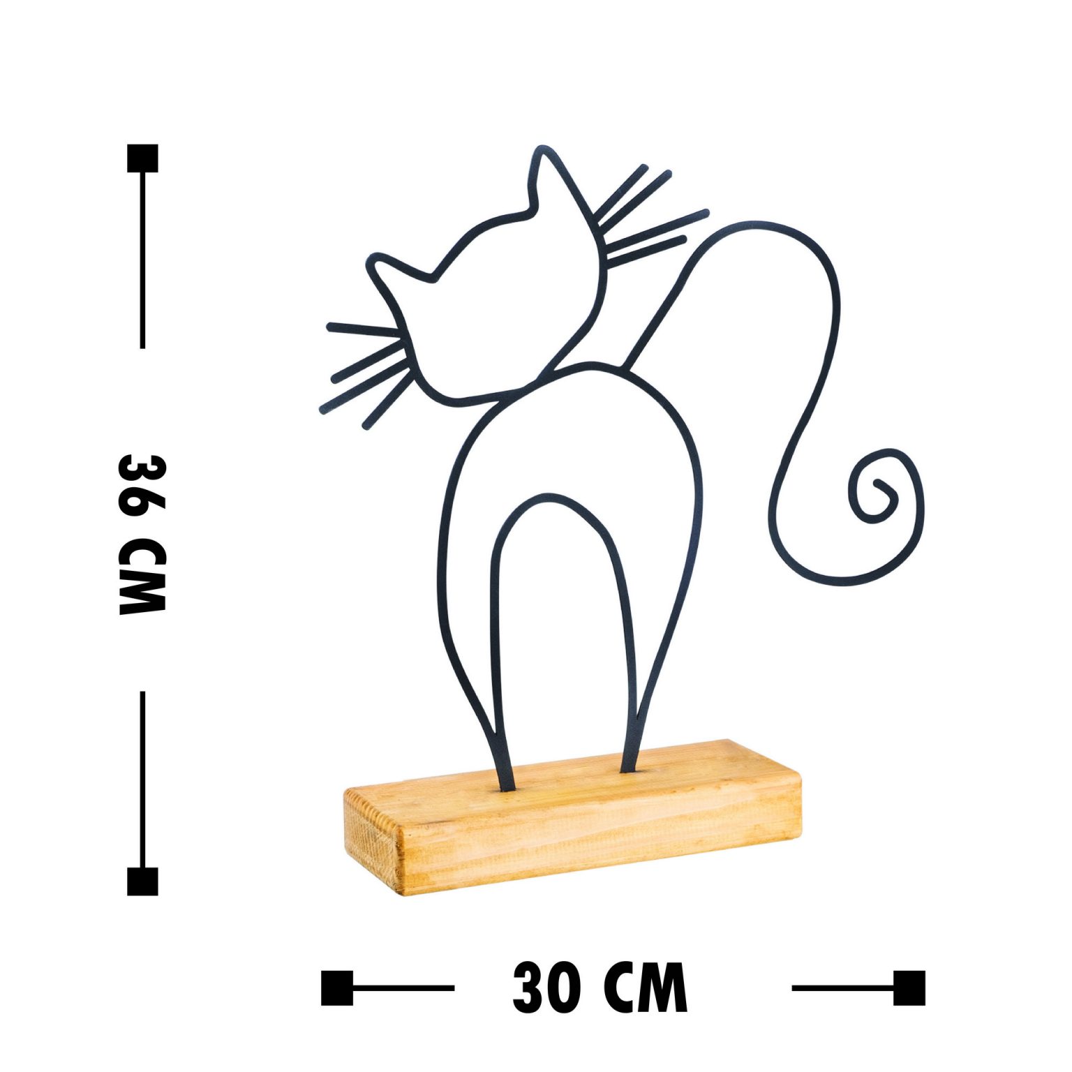 Cat - Black – Декоративен објект - Image 3