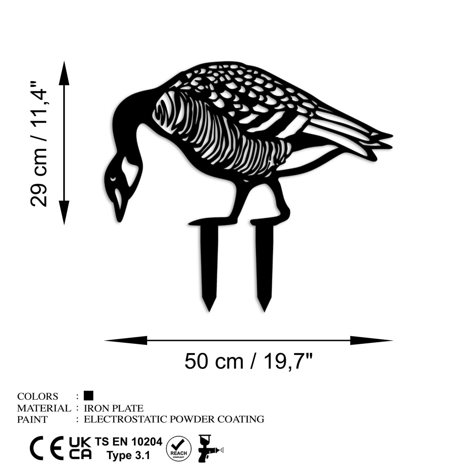 Goose 02 – Декоративен градинарски објект - Image 6