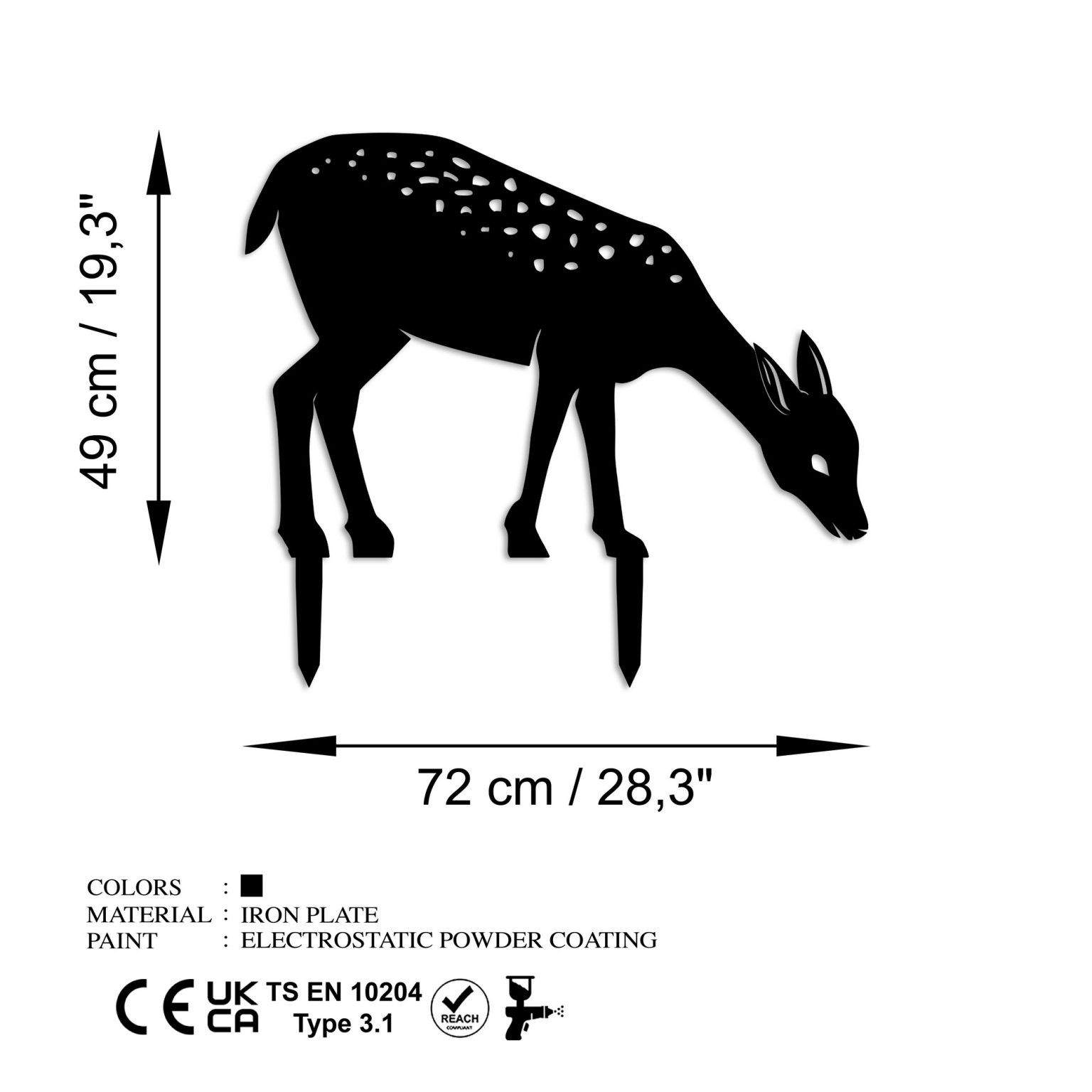 Gazelle 01 – Декоративен градинарски објект - Image 6