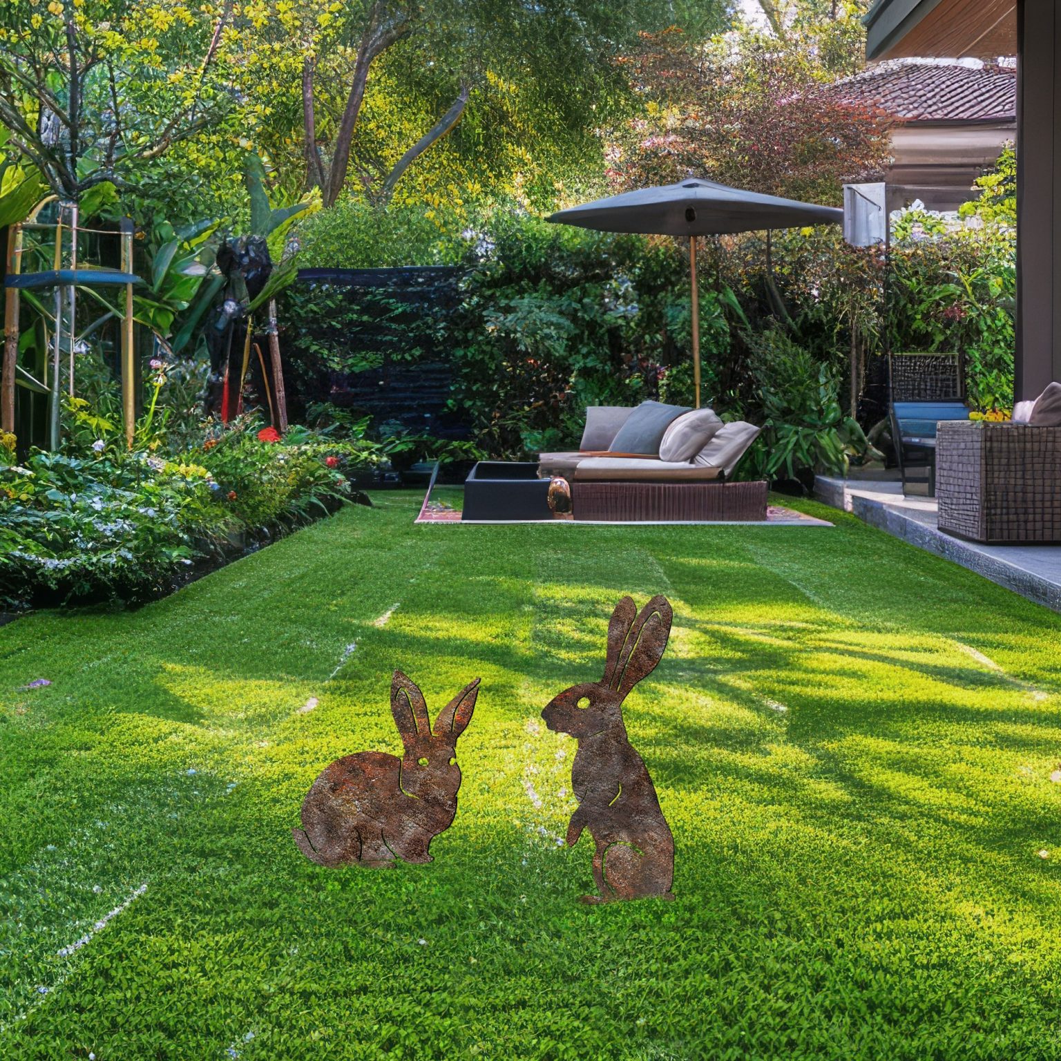 Rabbits -A 01 – Комплет украсни градинарски предмети (2 парчиња) - Image 3