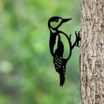 Bird On The Branch 01 - Black – Декоративен градинарски објект