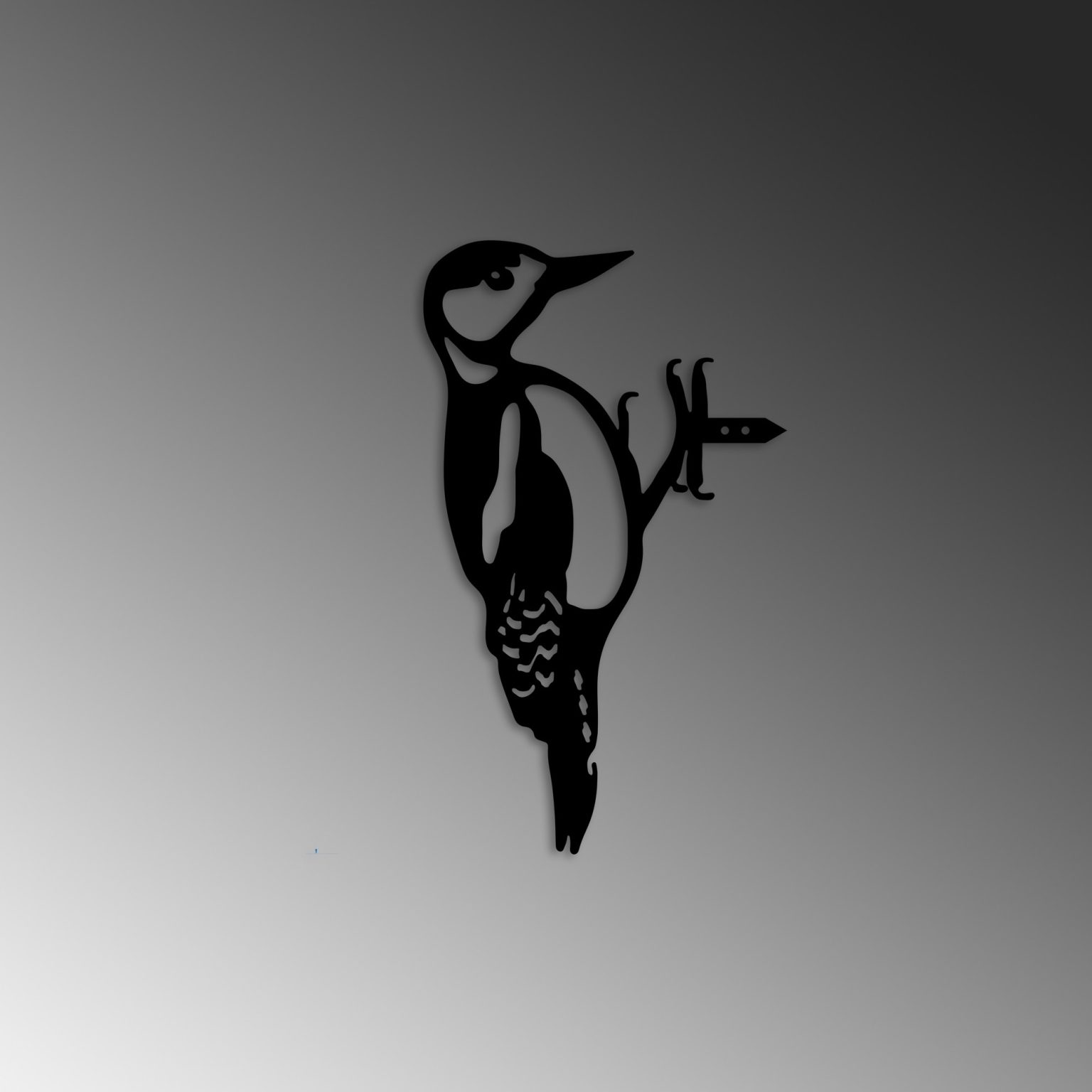 Bird On The Branch 01 - Black – Декоративен градинарски објект - Image 5