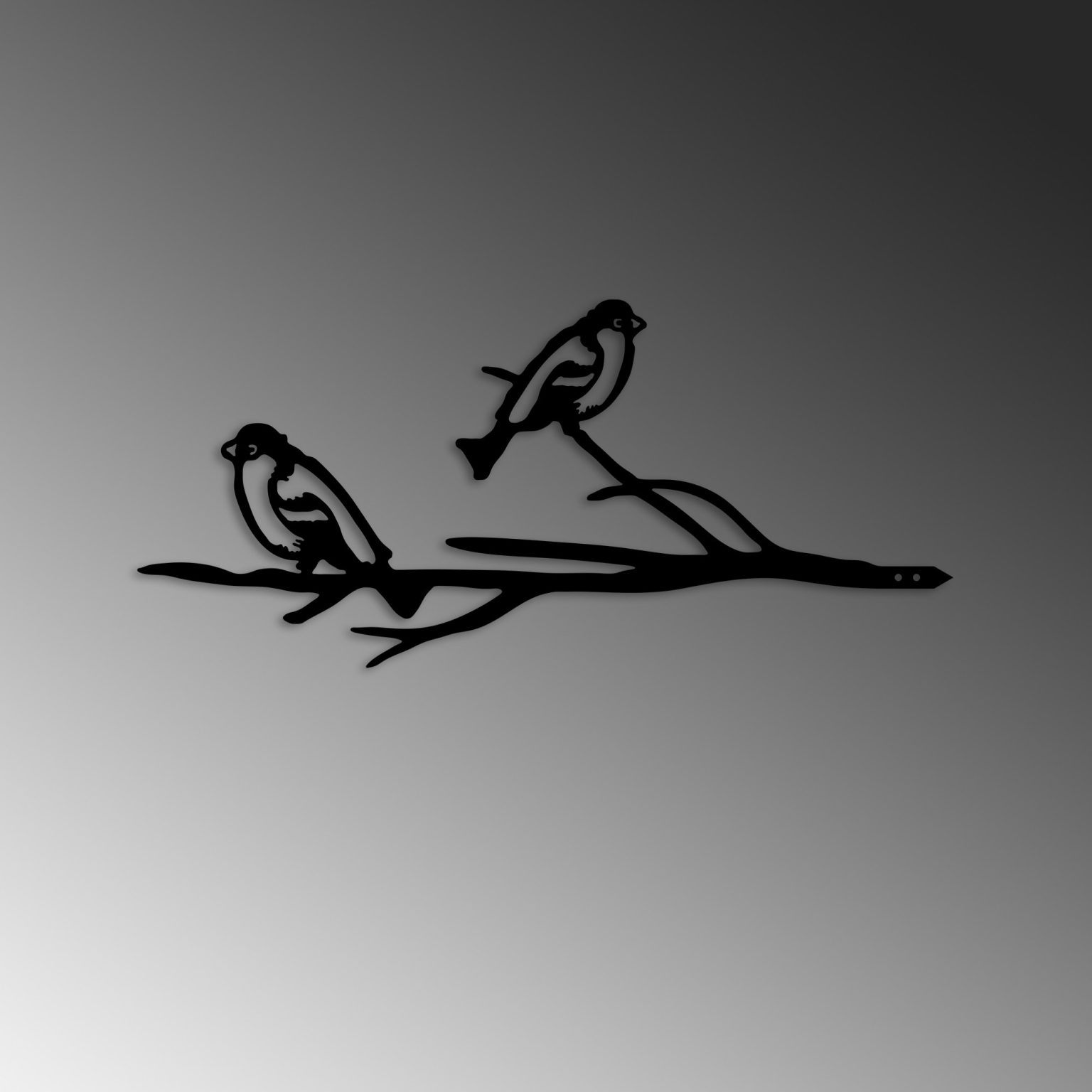 Bird On The Branch 08 - Black – Декоративен градинарски објект - Image 5