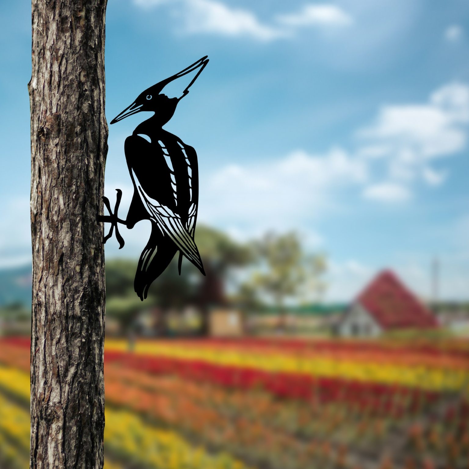 Bird On The Branch 10 - Black – Декоративен градинарски објект - Image 3