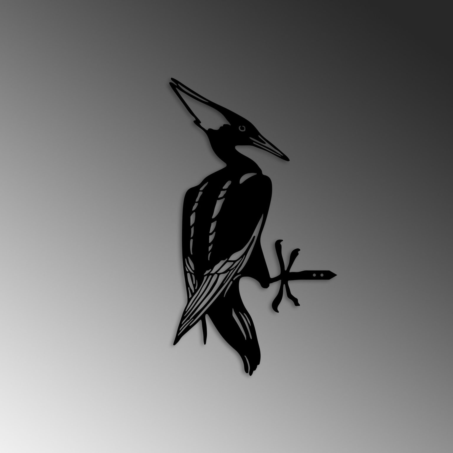 Bird On The Branch 10 - Black – Декоративен градинарски објект - Image 5