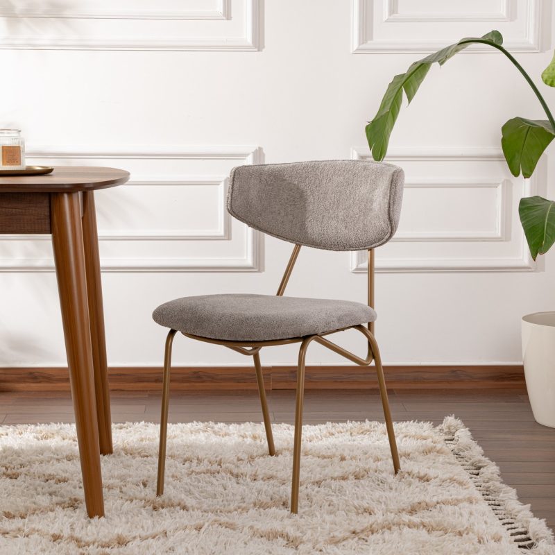 Nancy - Grey, Gold – Комплет столчиња (2 парчиња)