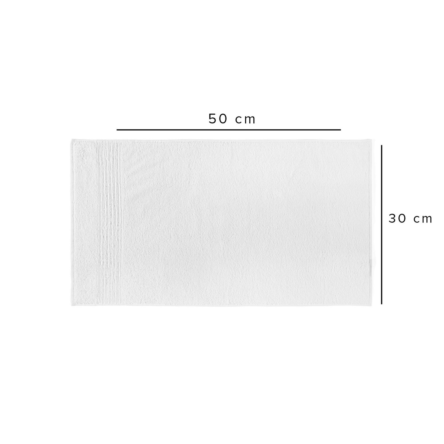 Downtown (30 x 50) - White – Пешкир за миење - Image 3