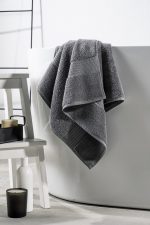 Valencia Bath - Dark Grey – Бамбус пешкир за капење