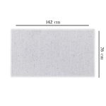 Fine Neppy Gauze - Light Grey – Пешкир за капење - Image 3