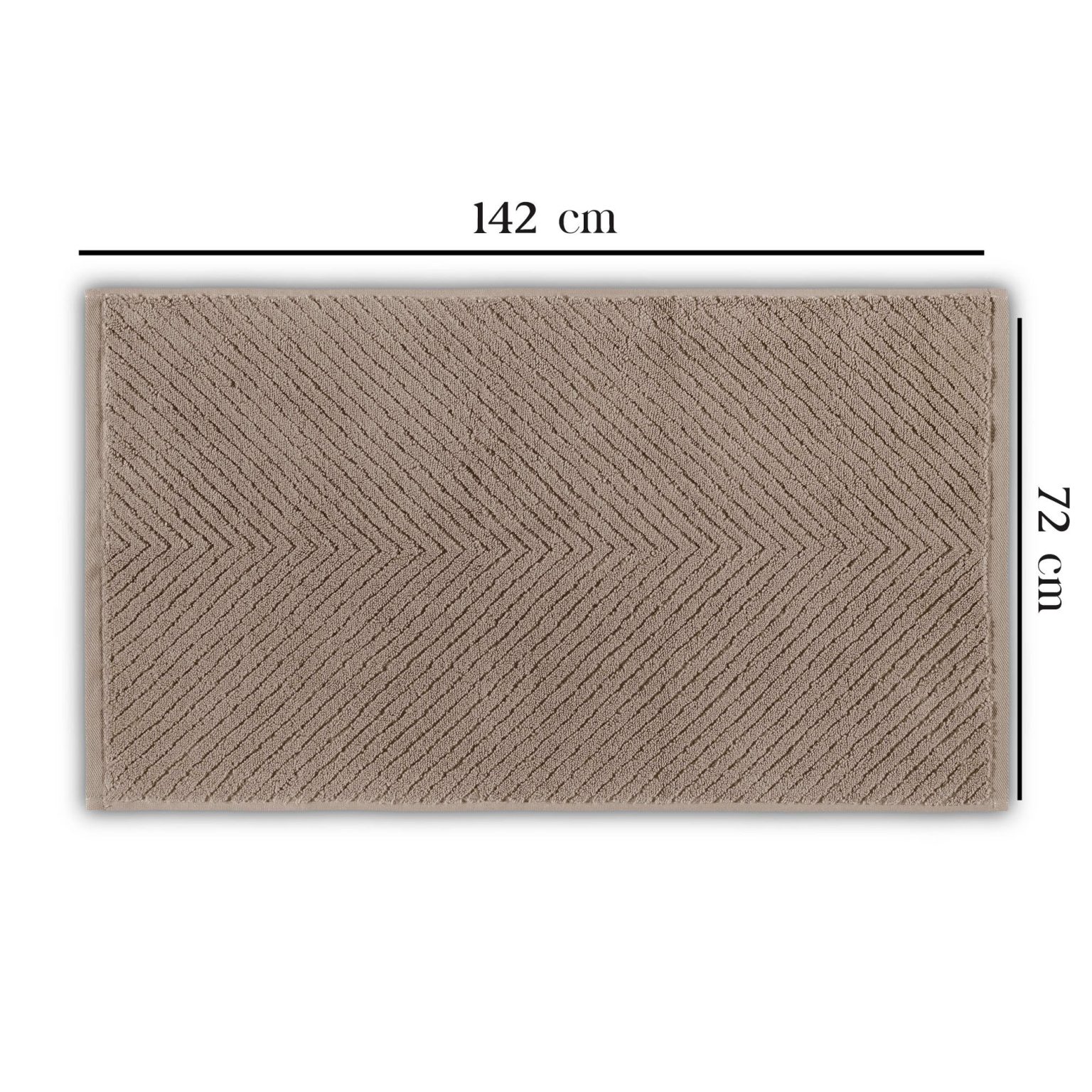 Chevron - Brown – Пешкир за капење - Image 3