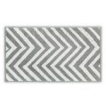 Chevron Yarn Dyed - White, Grey – Пешкир за миење