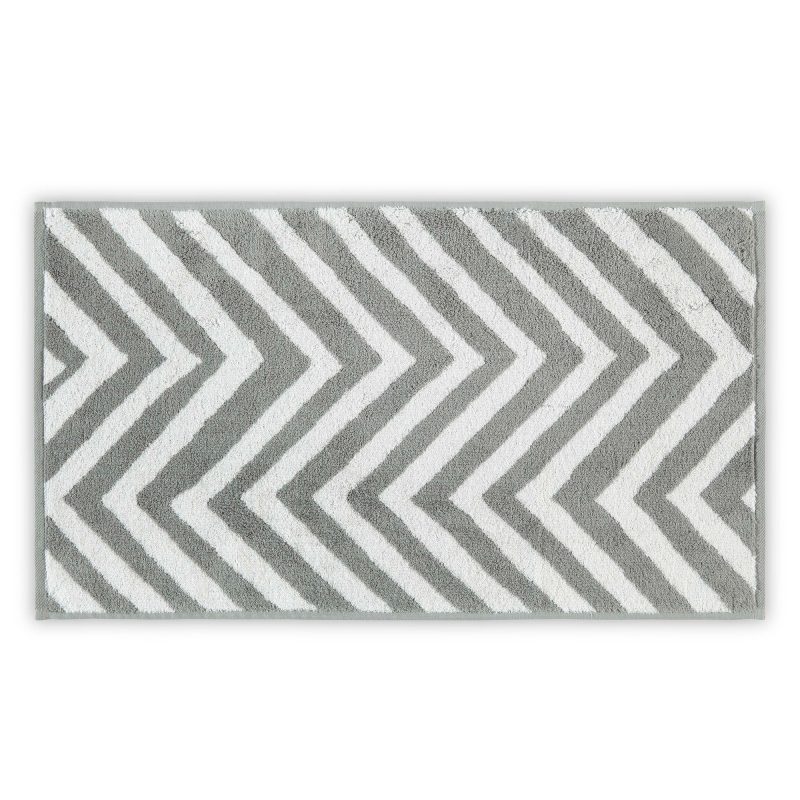 Chevron Yarn Dyed - White, Grey – Пешкир за миење