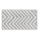 Chevron Yarn Dyed - White, Light Grey – Пешкир за миење