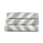 Chevron Yarn Dyed - White, Light Grey – Пешкир за миење - Image 2