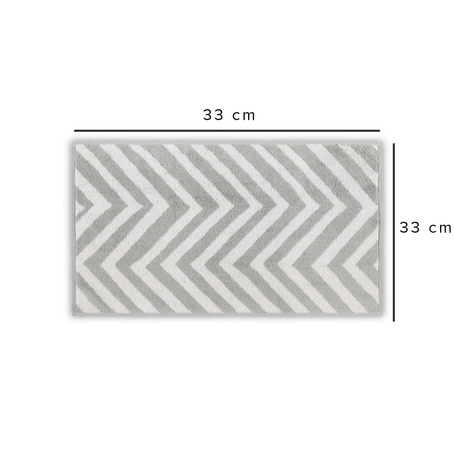 Chevron Yarn Dyed - White, Light Grey – Пешкир за миење - Image 3