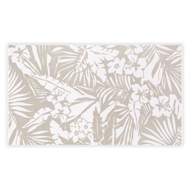 Floral - Light Brown – Фута (пешкир за плажа)