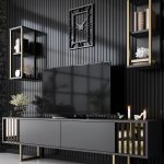 Gold Line - Anthracite, Black – ТВ комода