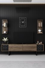 Black Line Set - Walnut, Black – Комплет мебел за дневна соба - Image 3