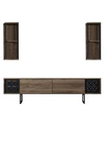 Black Line Set - Walnut, Black – Комплет мебел за дневна соба - Image 7