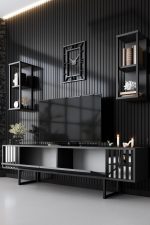 Chrome Line Set - Anthracite, Black – Комплет мебел за дневна соба - Image 5