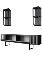 Chrome Line Set - Anthracite, Black – Комплет мебел за дневна соба - Image 9