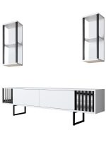 Chrome Line Set - White, Black – Комплет мебел за дневна соба - Image 7