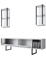 Chrome Line Set - White, Black – Комплет мебел за дневна соба - Image 9