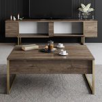 Luxe Set - Walnut, Gold – Комплет мебел за дневна соба - Image 3