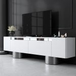 Bohem - White, Silver – ТВ комода