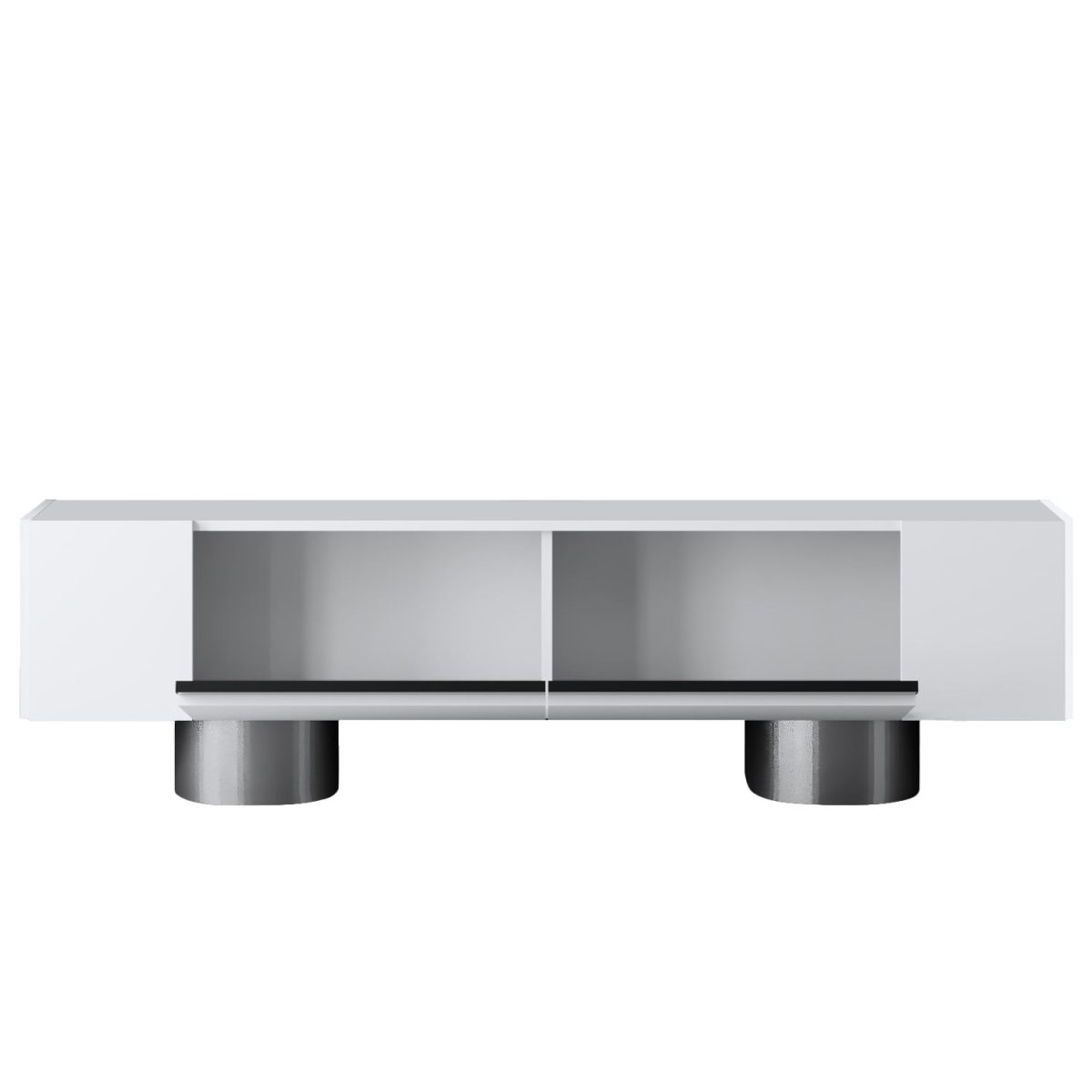 Bohem - White, Silver – ТВ комода - Image 7