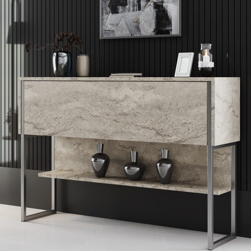 Luxe - Travertine, Silver – Комода