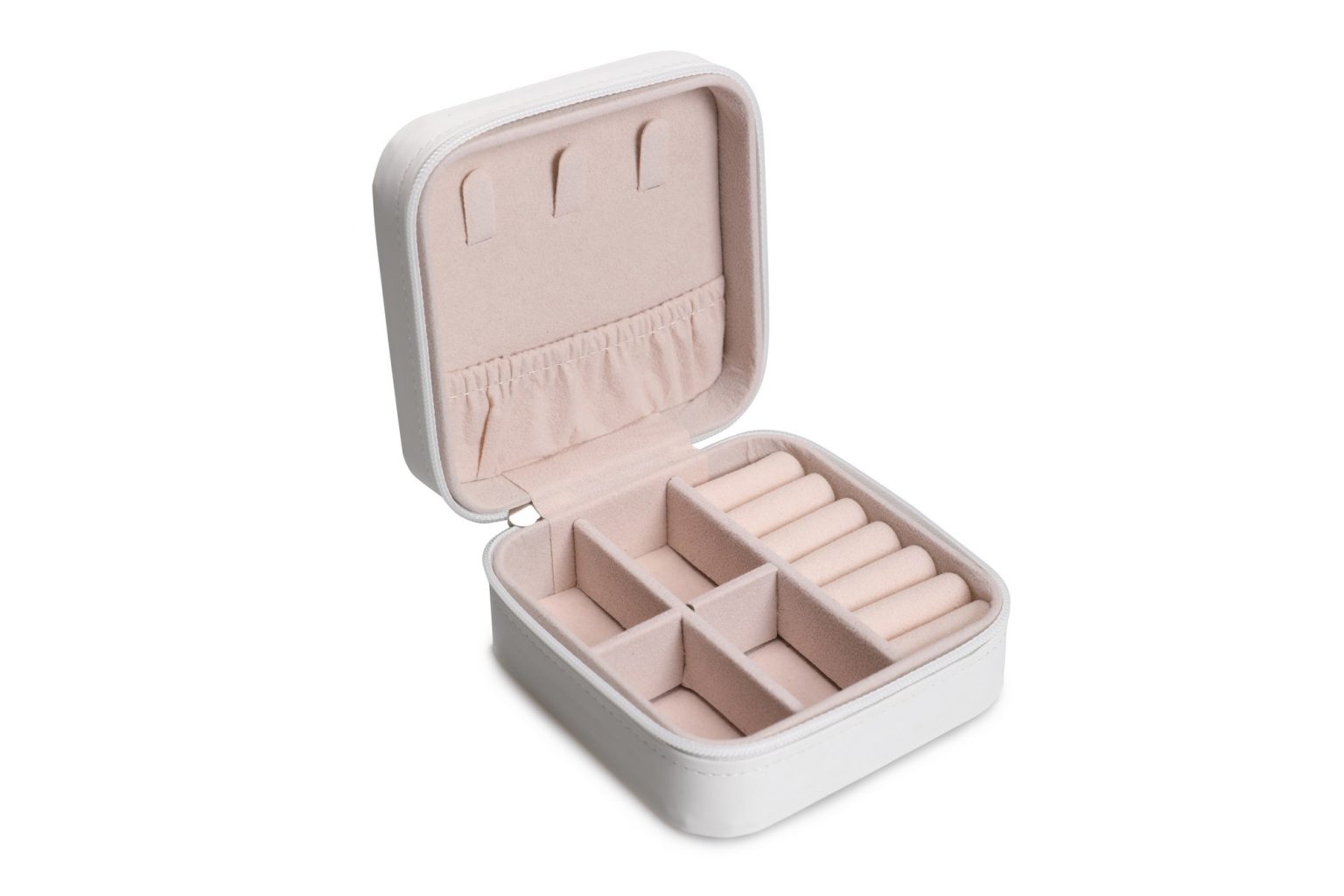 White – PU кожна кутија за накит - Image 3