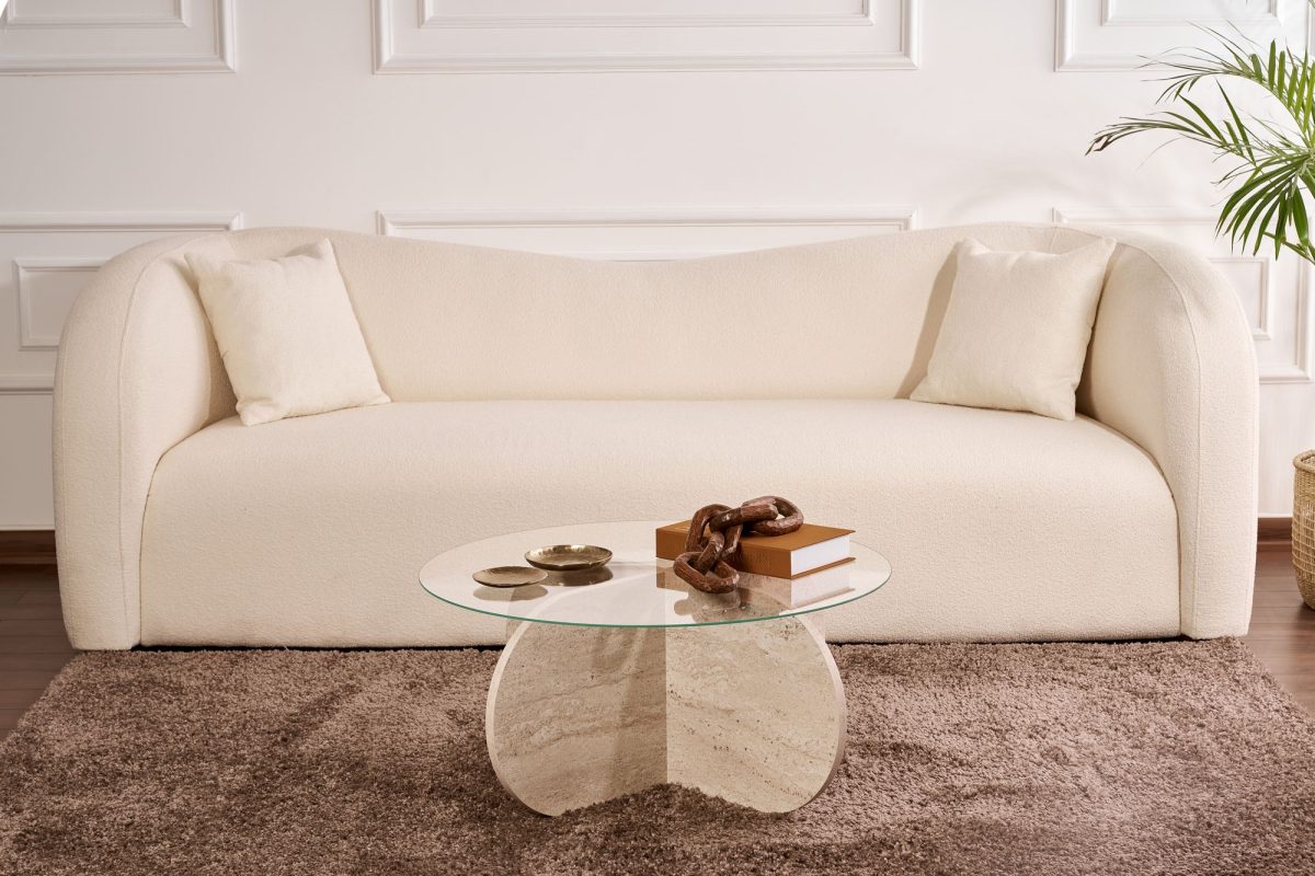 Aeris - Travertine, Transparent – Маса за кафе - Image 2