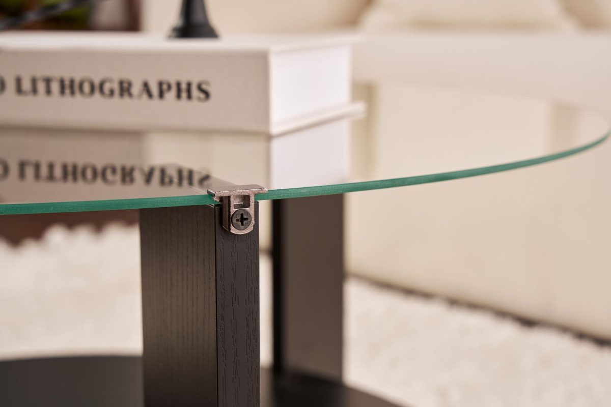 Clara - Wood Black, Transparent – Маса за кафе - Image 5