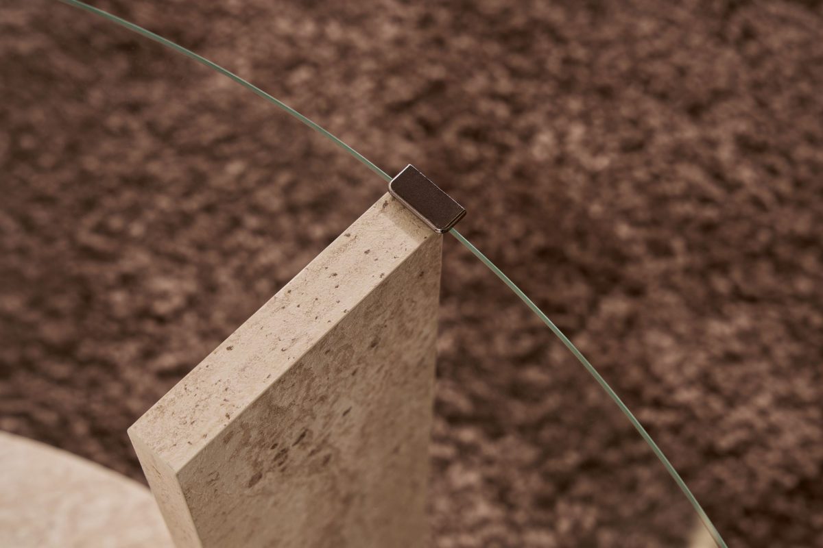 Clara - Travertine, Transparent – Маса за кафе - Image 4