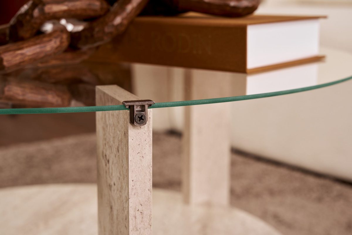 Clara - Travertine, Transparent – Маса за кафе - Image 5