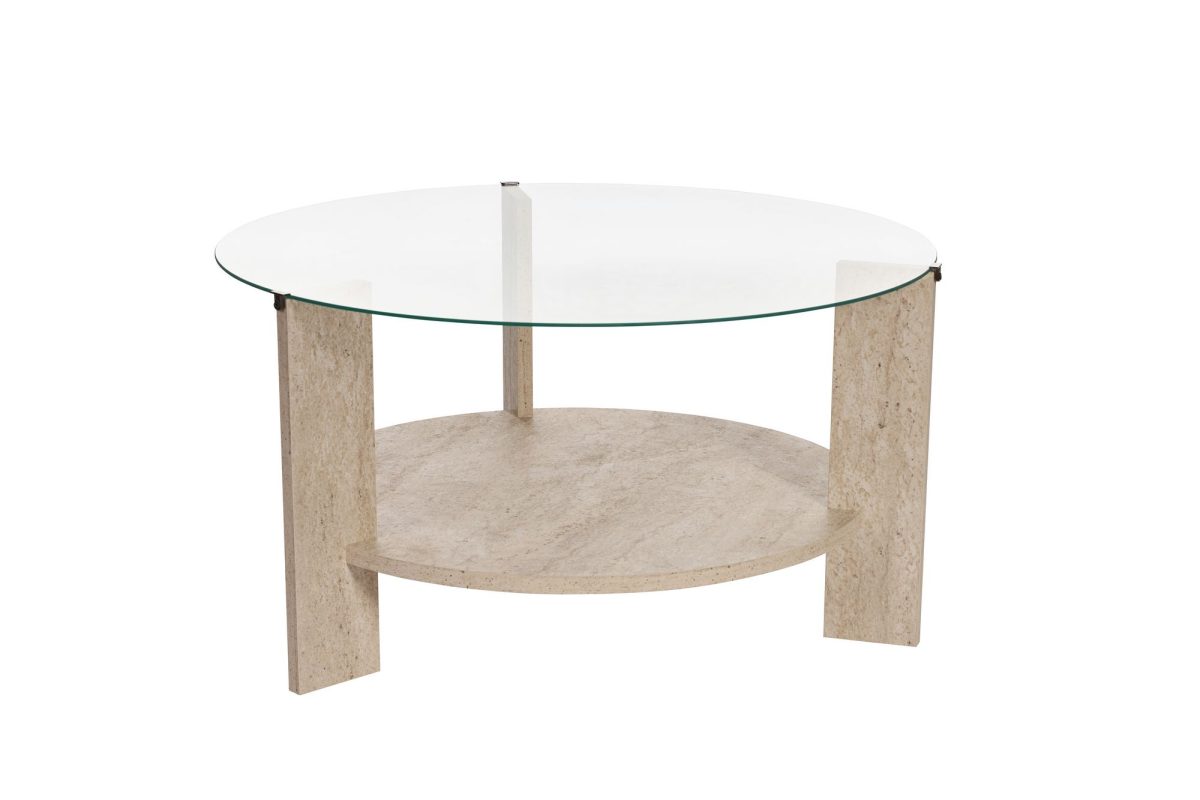 Clara - Travertine, Transparent – Маса за кафе - Image 6