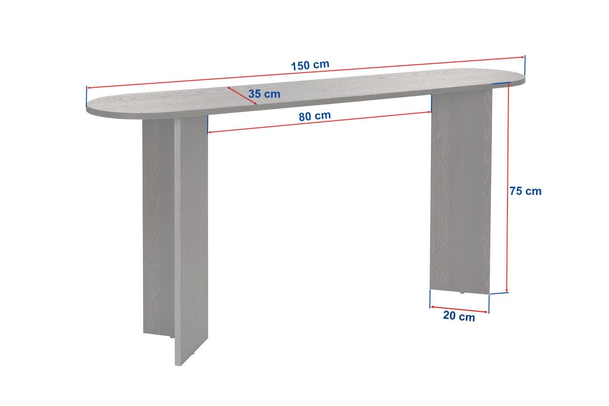 Sira - White – Декоративна конзолна маса - Image 9