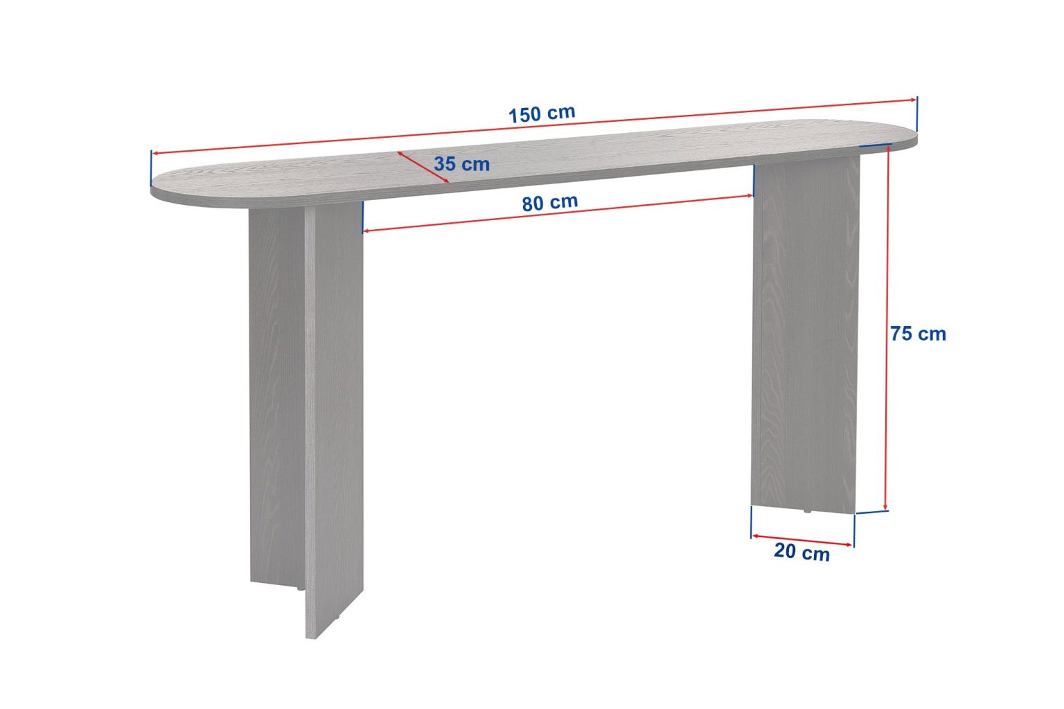 Sira - VNT Walnut – Декоративна конзолна маса - Image 9
