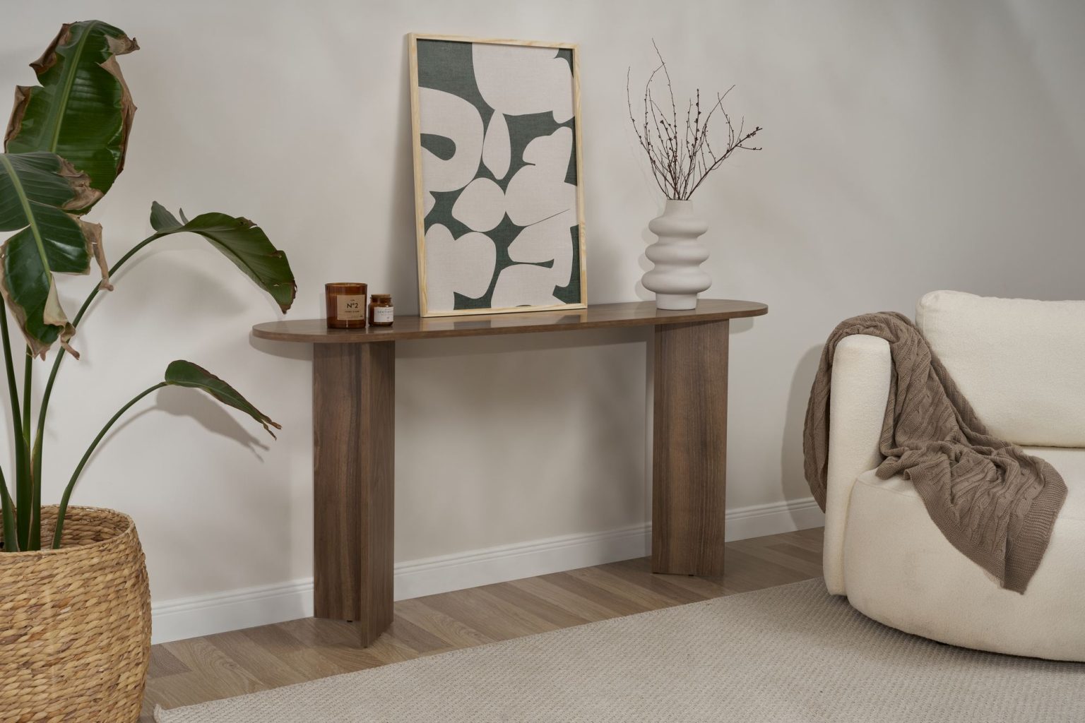 Sira - Walnut – Декоративна конзолна маса - Image 4