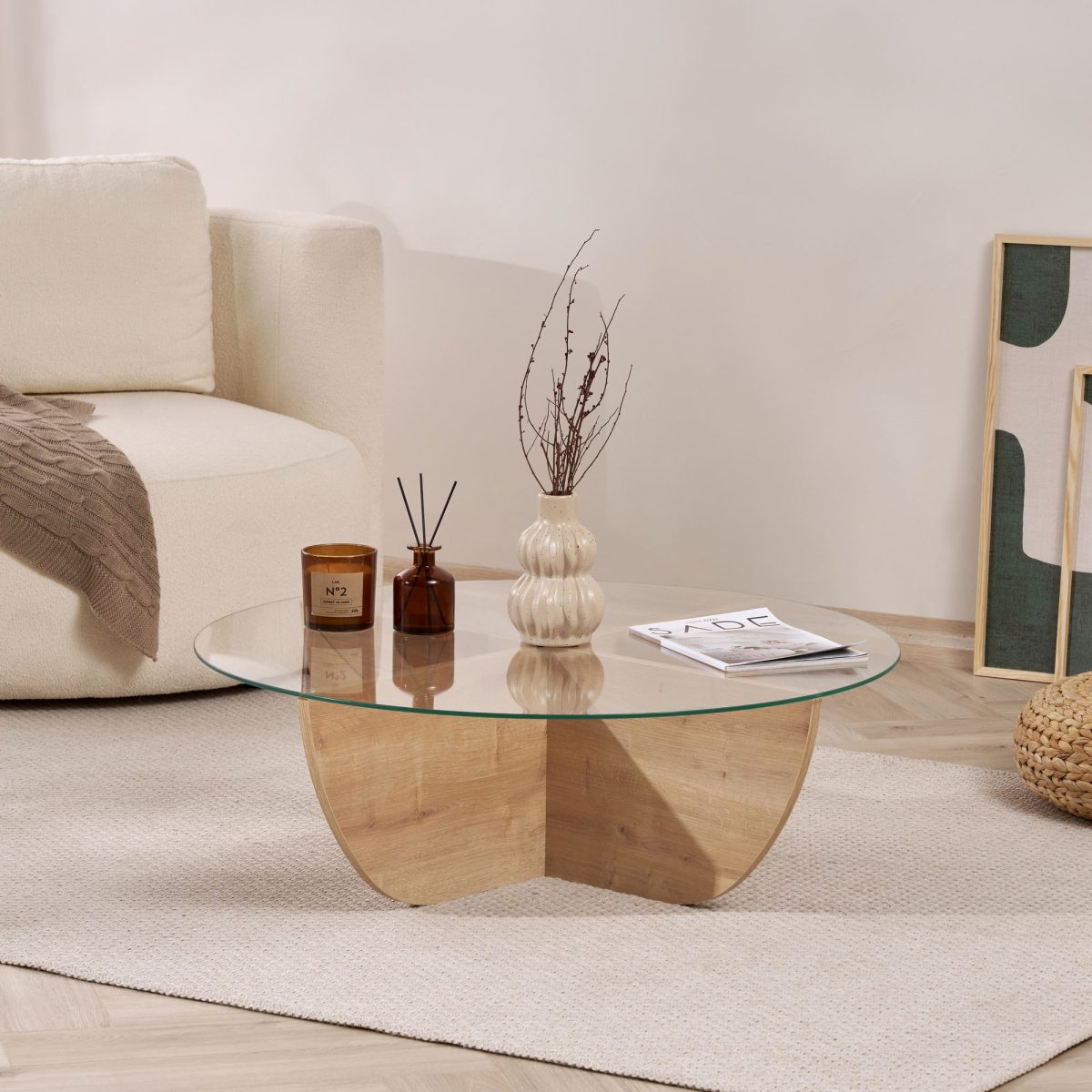 Liya - Sapphire Oak – Маса за кафе - Image 2