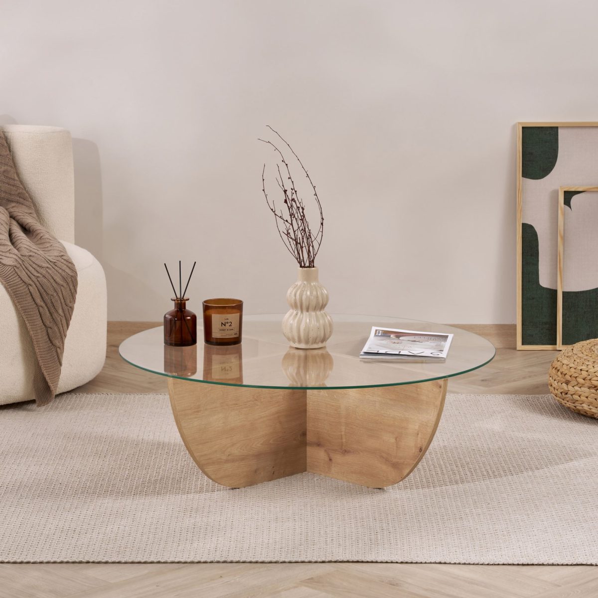 Liya - Sapphire Oak – Маса за кафе - Image 3