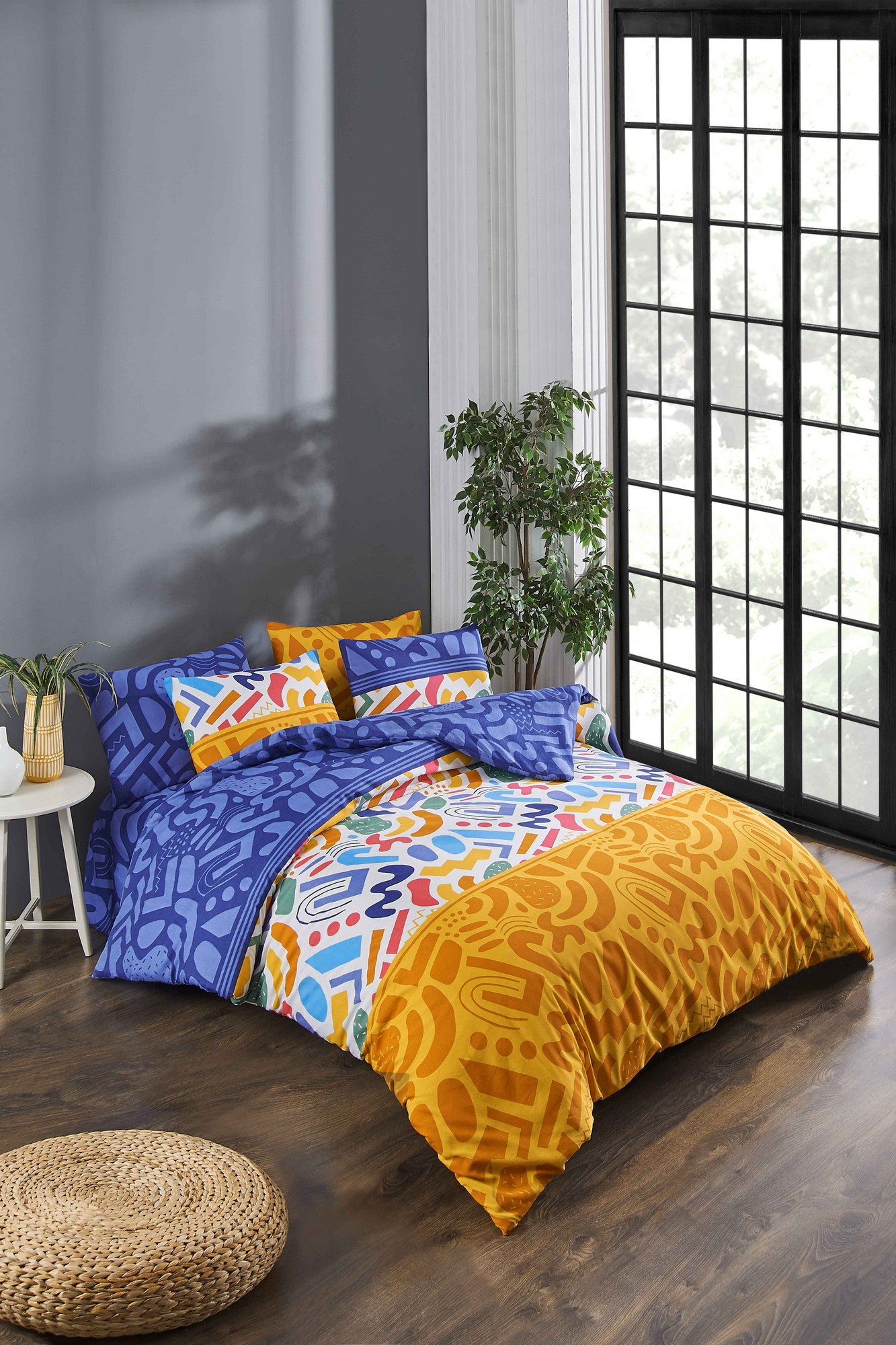 670TBH110920-201.jpg Doodle Fitted - Multicolor – Единечна постелнина - Image 1