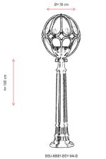 BSU-68081-BSY-M4-B – Подна светилка за надворешна употреба - Image 3