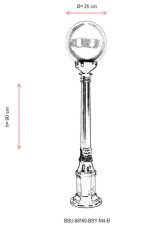 BSU-68160-BSY-M4-B – Подна светилка за надворешна употреба - Image 3