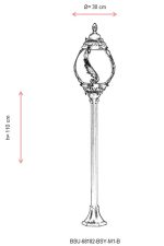 BSU-68182-BSY-M1-B – Подна светилка за надворешна употреба - Image 3