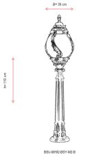 BSU-68182-BSY-M2-B – Подна светилка за надворешна употреба - Image 3