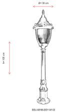 BSU-68186-BSY-M1-B – Подна светилка за надворешна употреба - Image 3